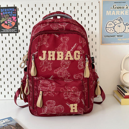 Multi-Functional Graphic Print Backpack