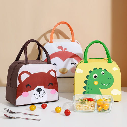 Cute Cow-Themed Insulated Lunch Bag