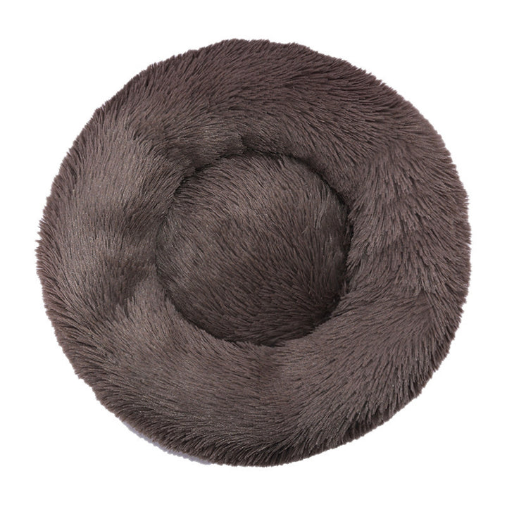 Round Plush  Nest  Dog Bed