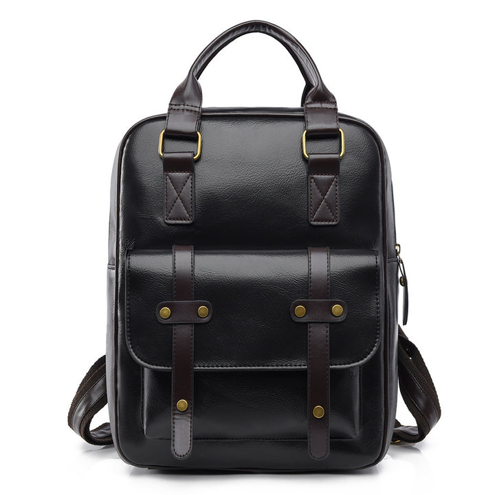 Vintage Leather Multi-Functional Backpack Bowlift