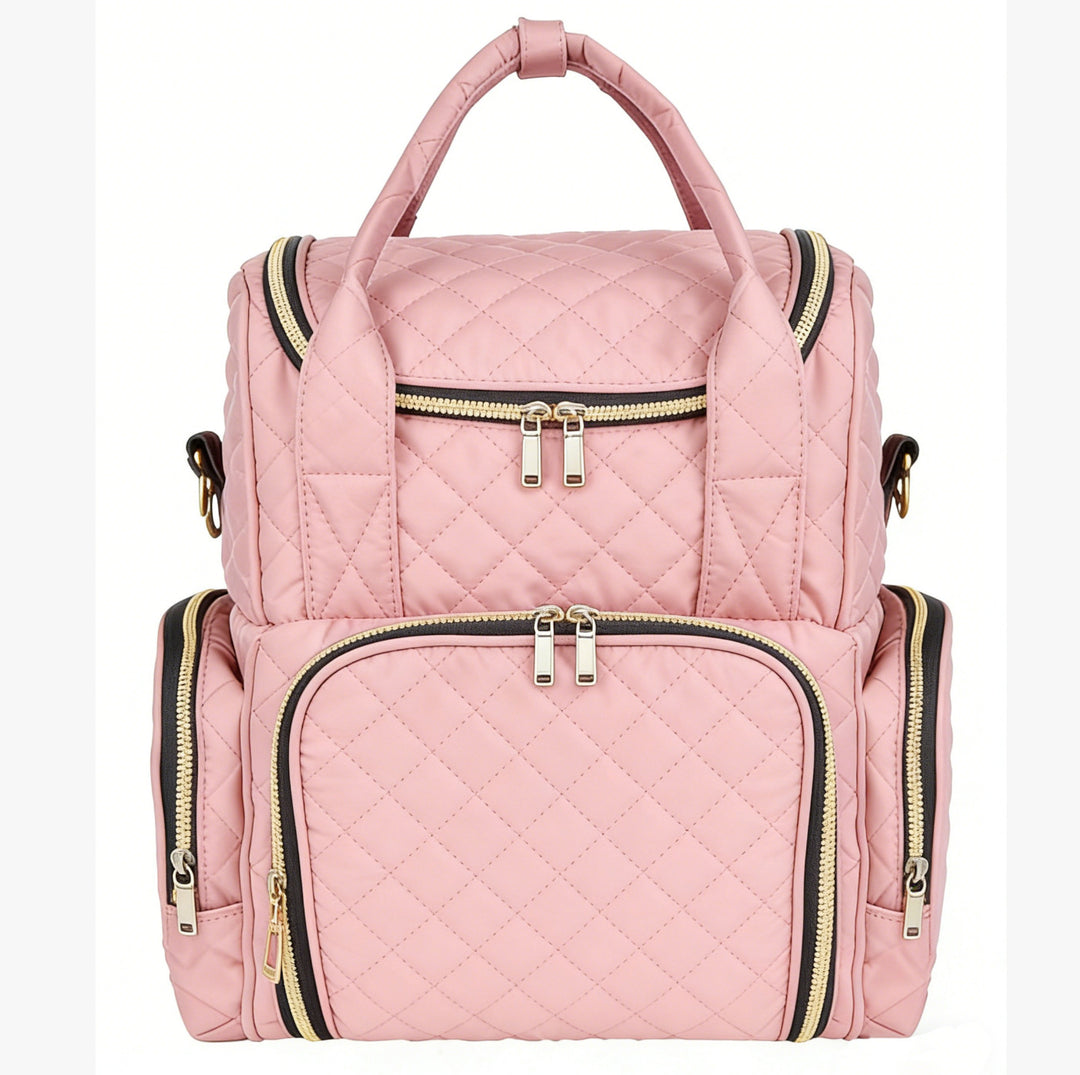 Stylish Quilted Multi-Compartment Backpack Bowlift