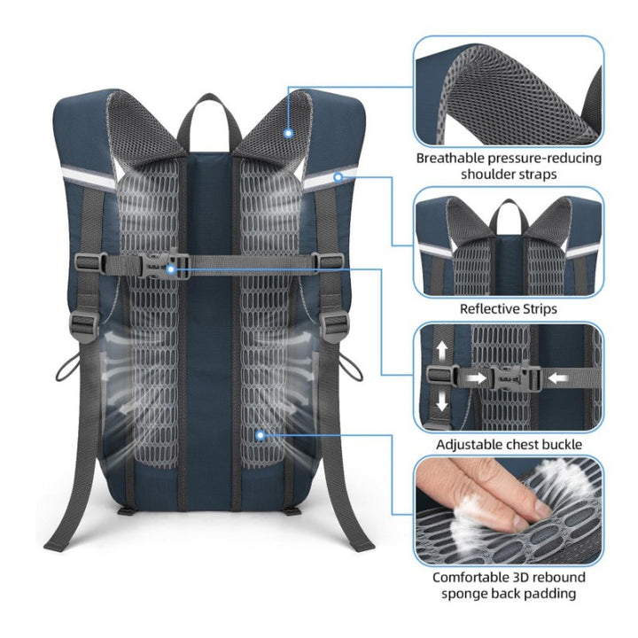 Multifunctional Backpack with Ergonomic Design and Multiple Compartments Bowlift