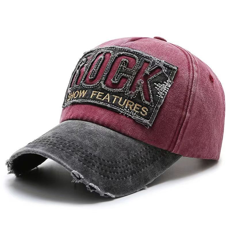 Men's Distressed Graphic Adjustable Baseball Cap Bowlift