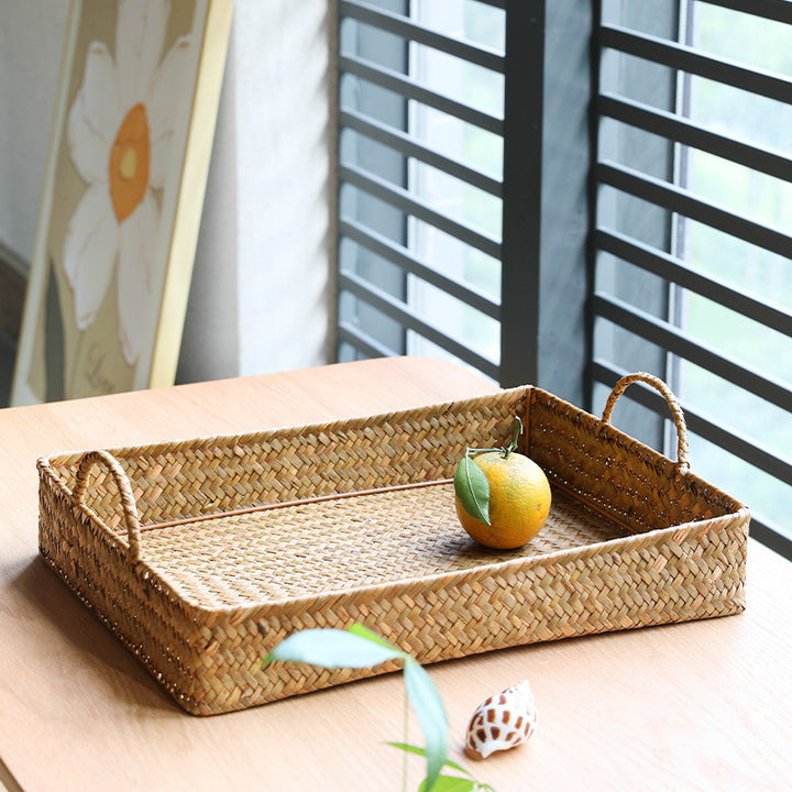 Handwoven Multi-Purpose Serving Tray Bowlift