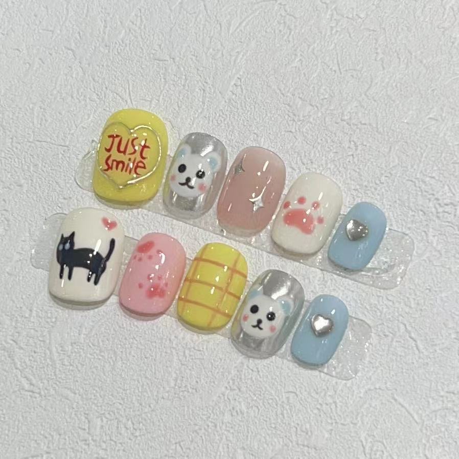 Cute Animal Design Nail Art Set Bowlift