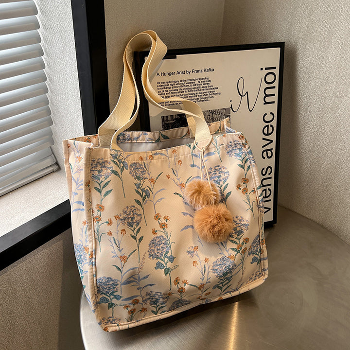 Floral Embellished Tote