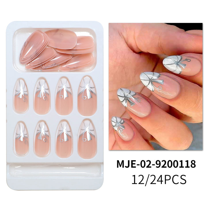 Artistic Abstract Press-On Nail Set Bowlift