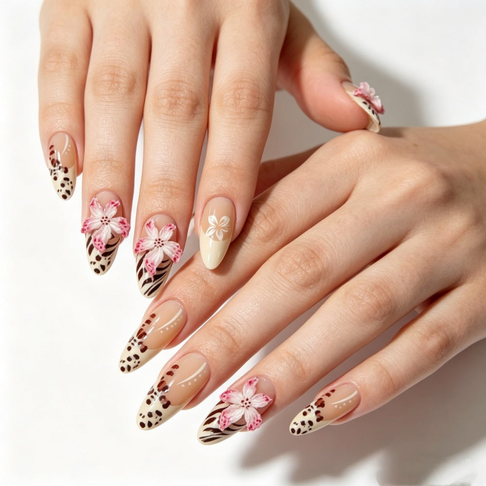 Artificial nails with modern night motif Bowlift