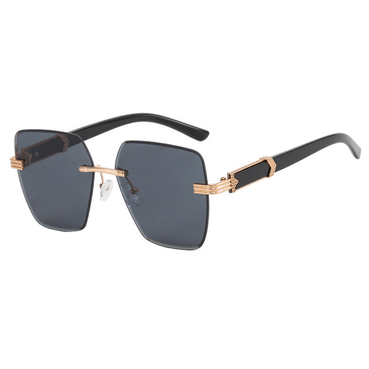 Women's trendy square sunglasses with glamorous accents and UV protection Bowlift