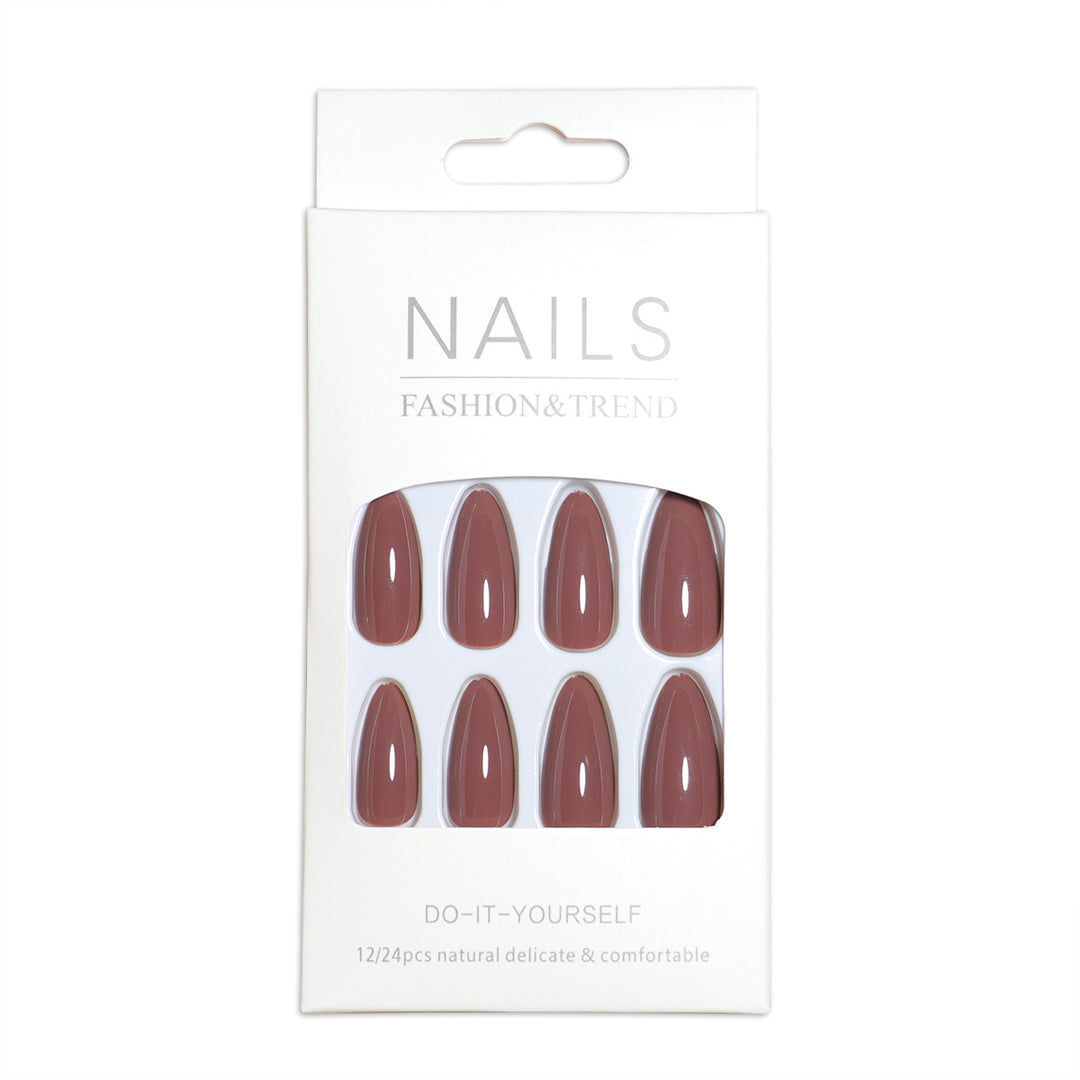 Almond-Shaped Press-On Nail Set with DIY Applicator Bowlift