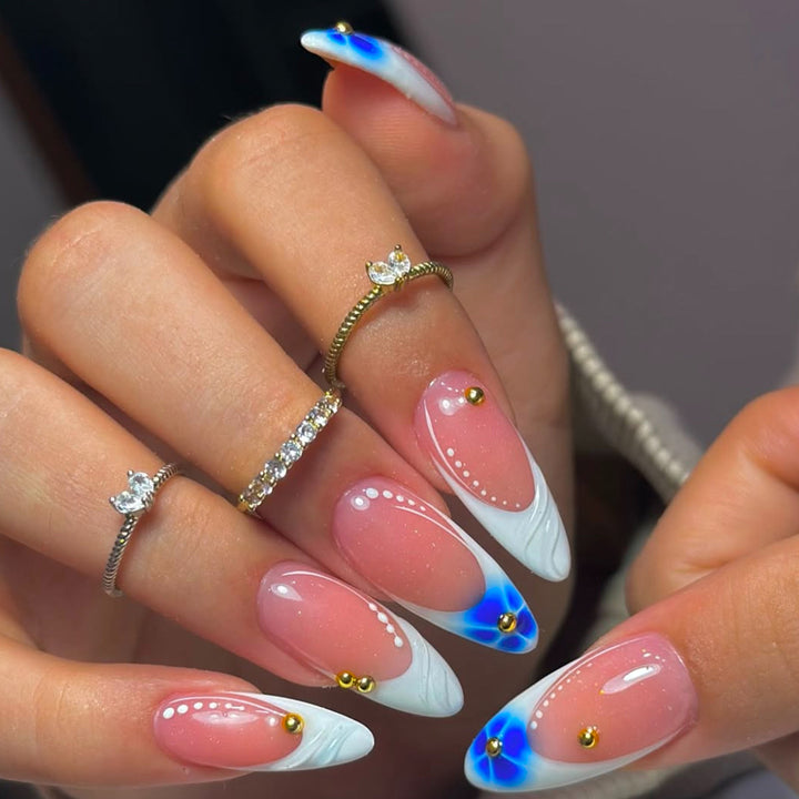 Glamorous Artistic Stiletto Press-On Nails Bowlift