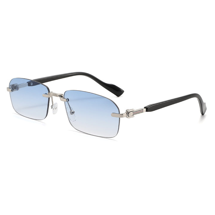 Men's Sleek Geometric Frame Sunglasses Bowlift