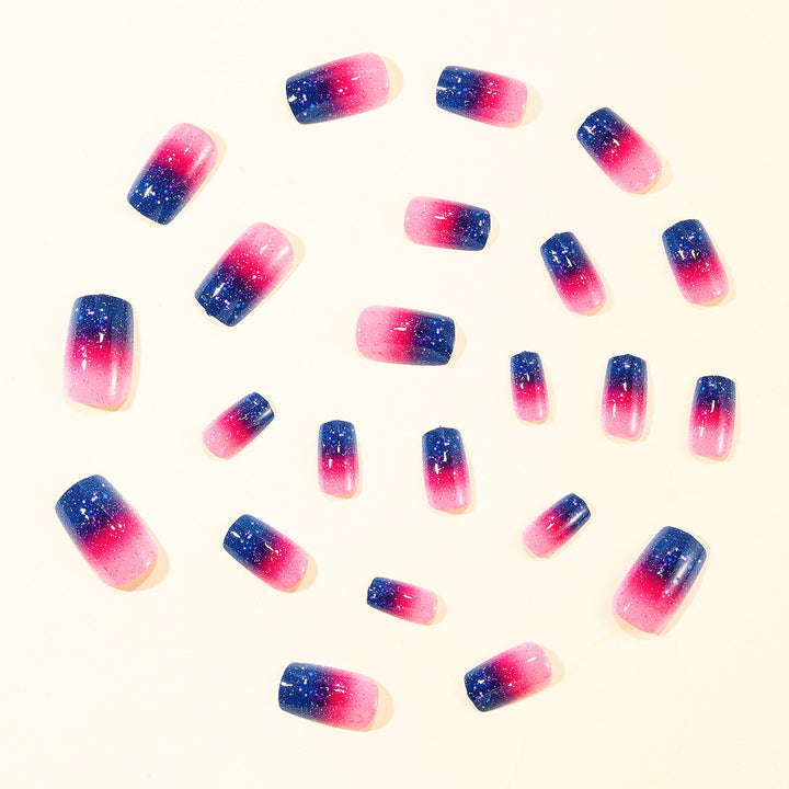 Sparkling Ombre Nail Art Extensions Bowlift