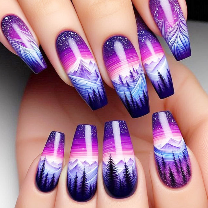 Artistic Gradient Nail Art Design Bowlift