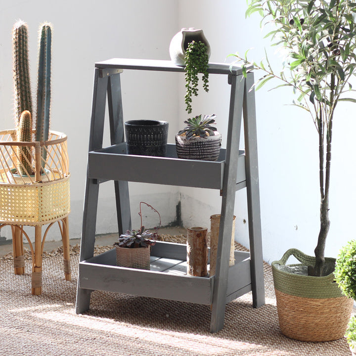 Multifunctional Wooden Step Ladder Bowlift