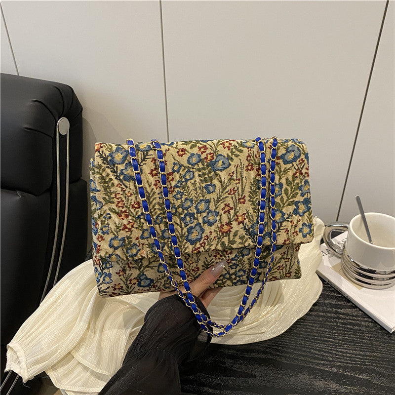 Elegant Floral Embellished Handbag Bowlift