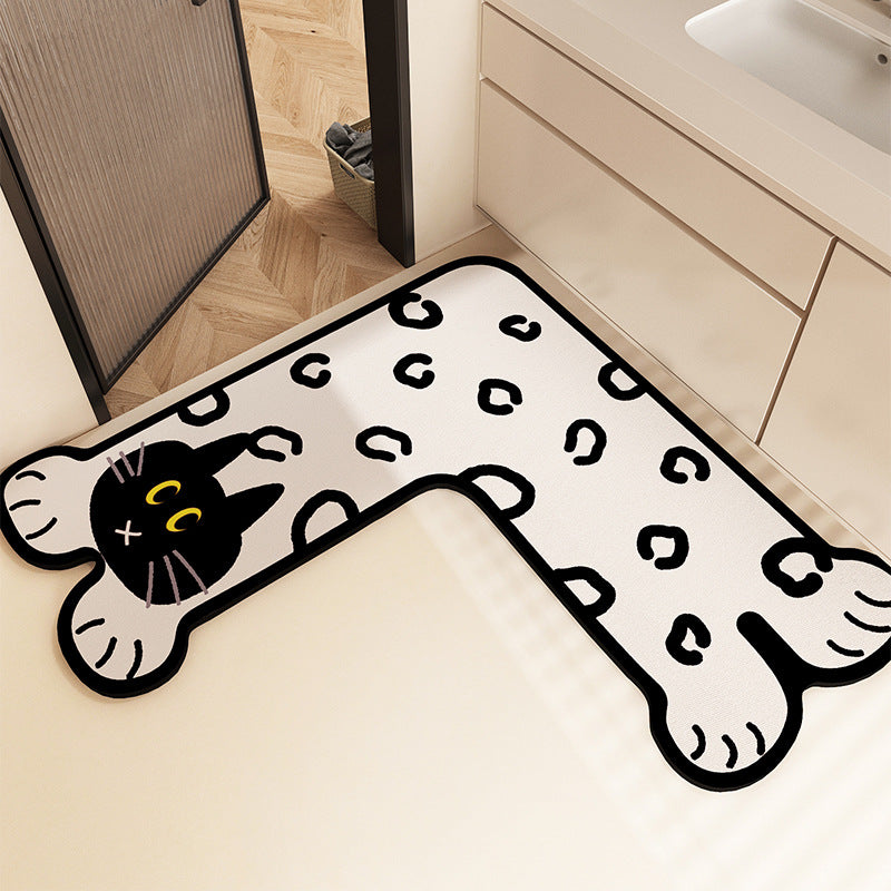 Fun-Filled Cartoon-Themed Bath Mat Bowlift