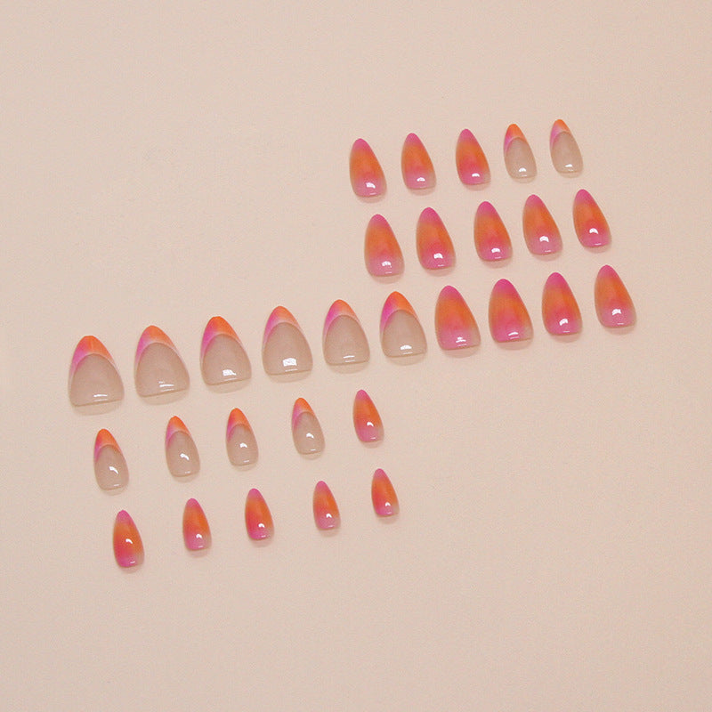 Ombre Pointed Nail Tips Bowlift