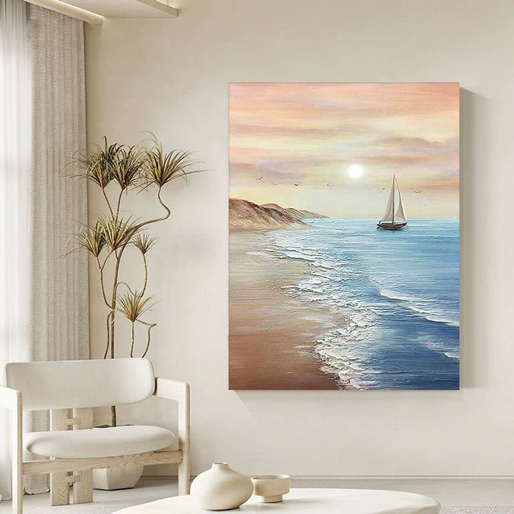 Coastal Serenity Landscape Canvas Art