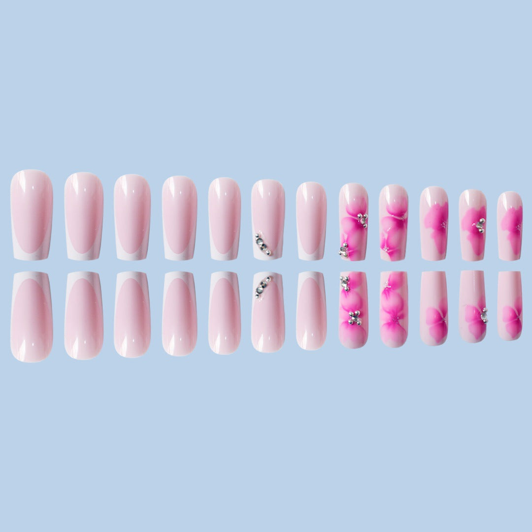 Floral Art Press-On Nail Set Bowlift
