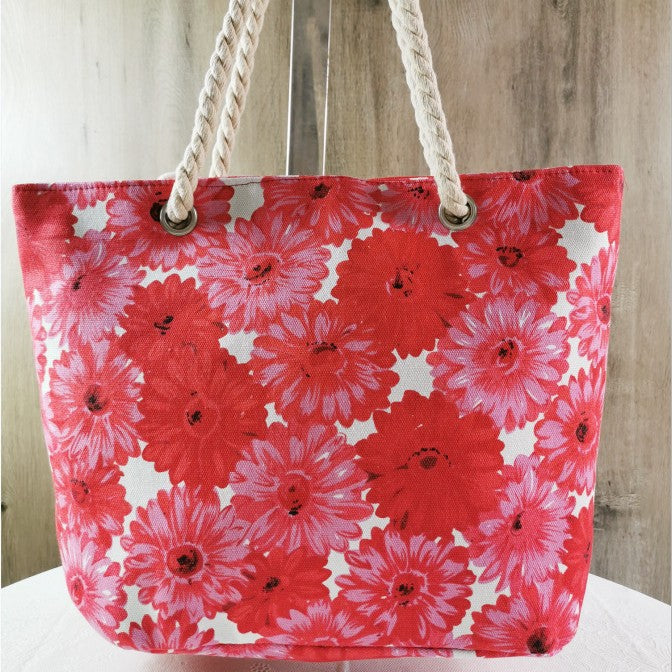 Large floral patterned beach bag Bowlift