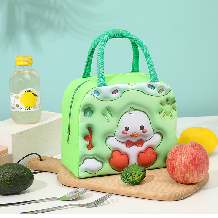 Cute Cat-Themed Insulated Lunch Box
