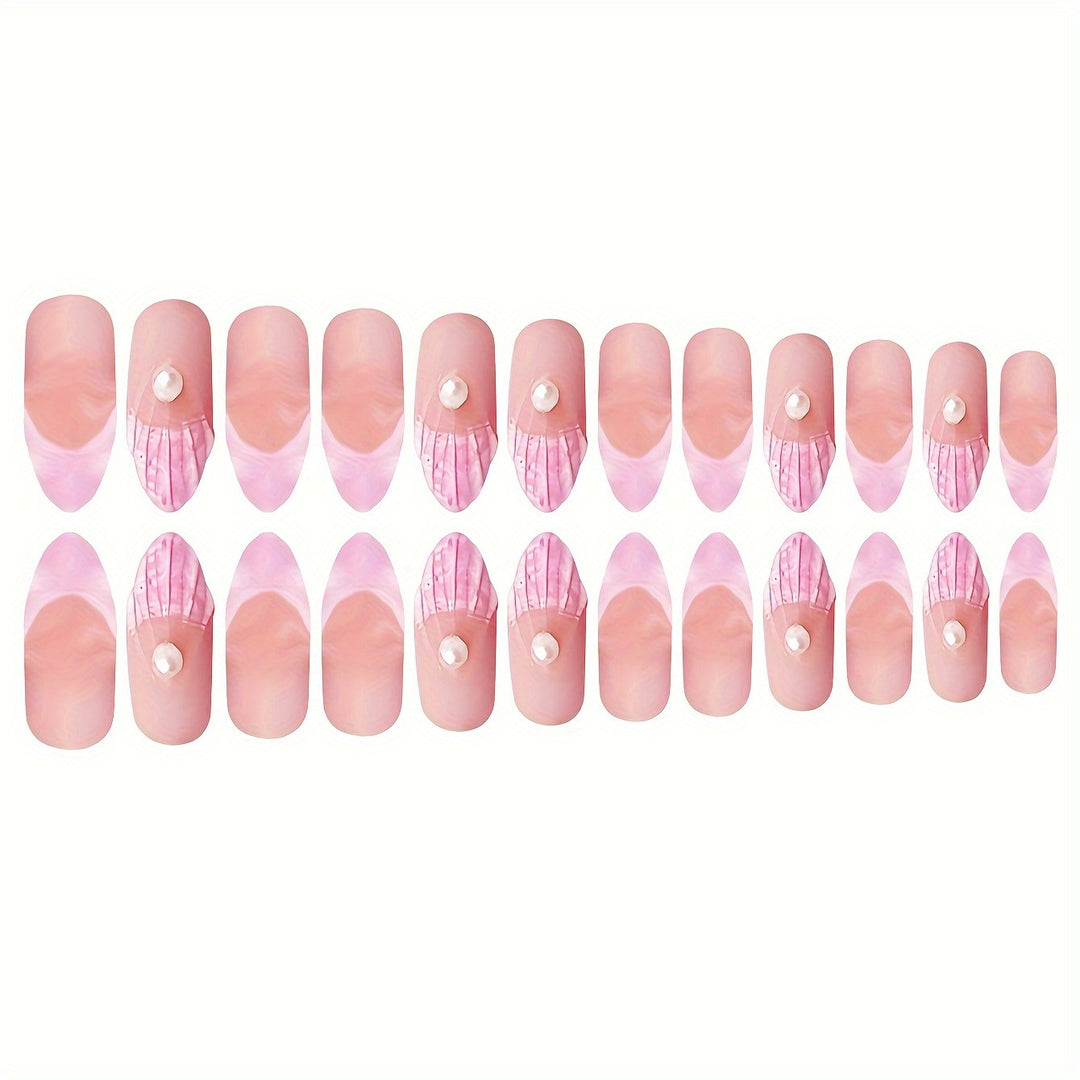 Floral Art Acrylic Nail Set Bowlift