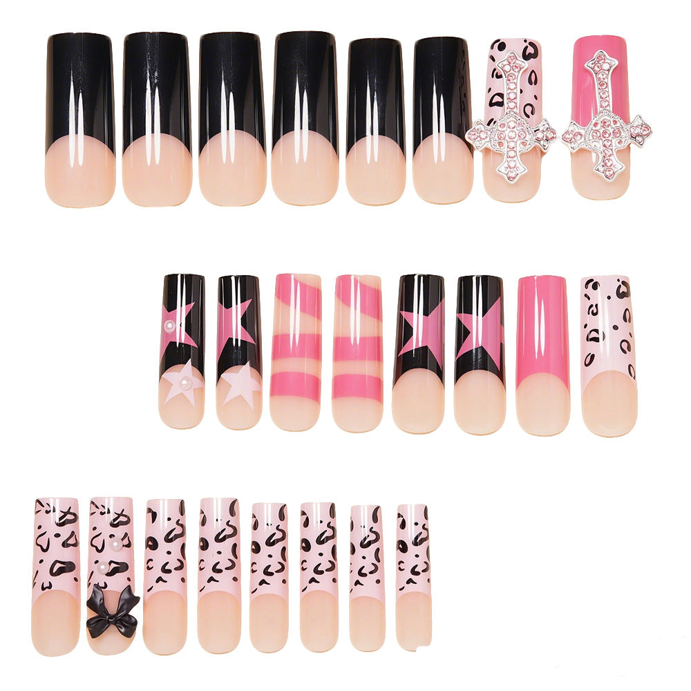 Decorative Cross and Bow Nail Art Bowlift