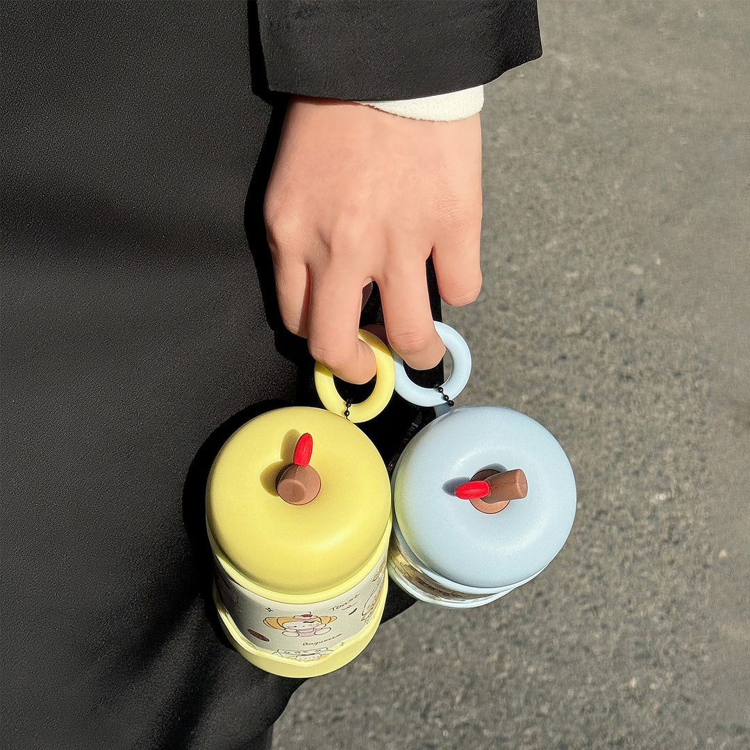 Women portable coffee cup with creative lid Bowlift