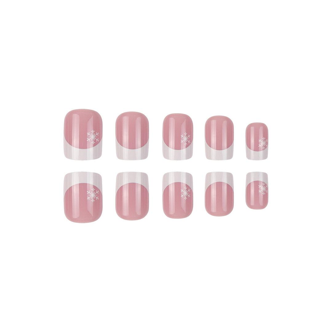 Chic Holiday-Themed Press-On Nails Bowlift