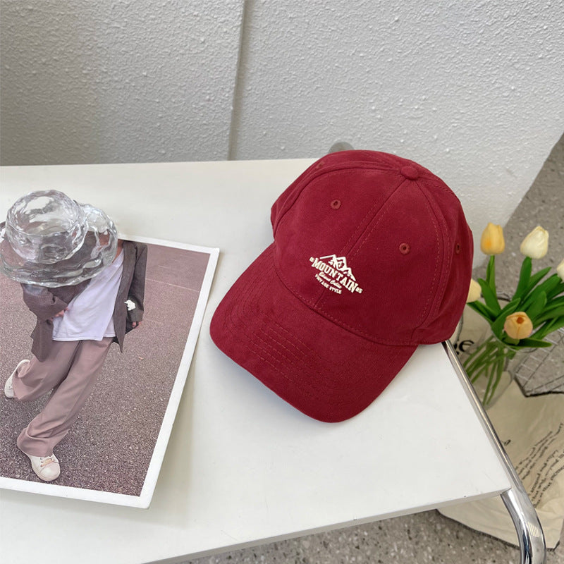 Men's Vintage-Inspired Mountain Graphic Baseball Cap Bowlift