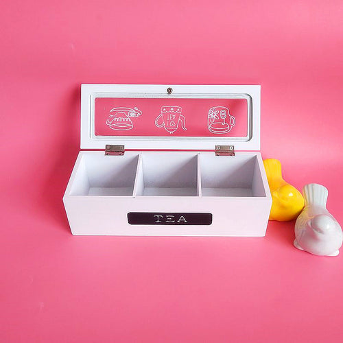 Elegant Wooden Tea Storage Box