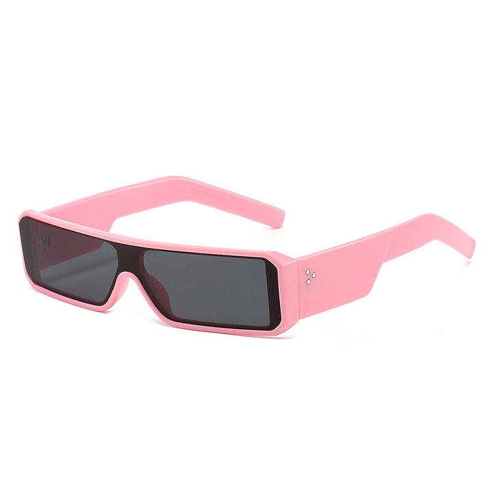 Men's Bold Geometric Shield Sunglasses Bowlift