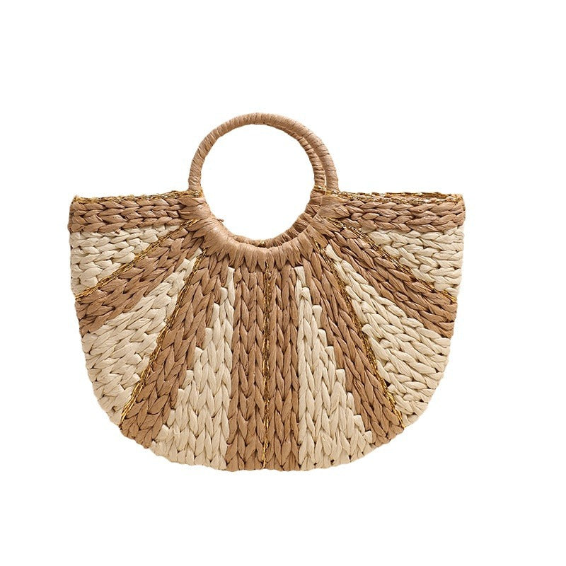 Trendy Tote Bag In Modern Wave Pattern Bowlift