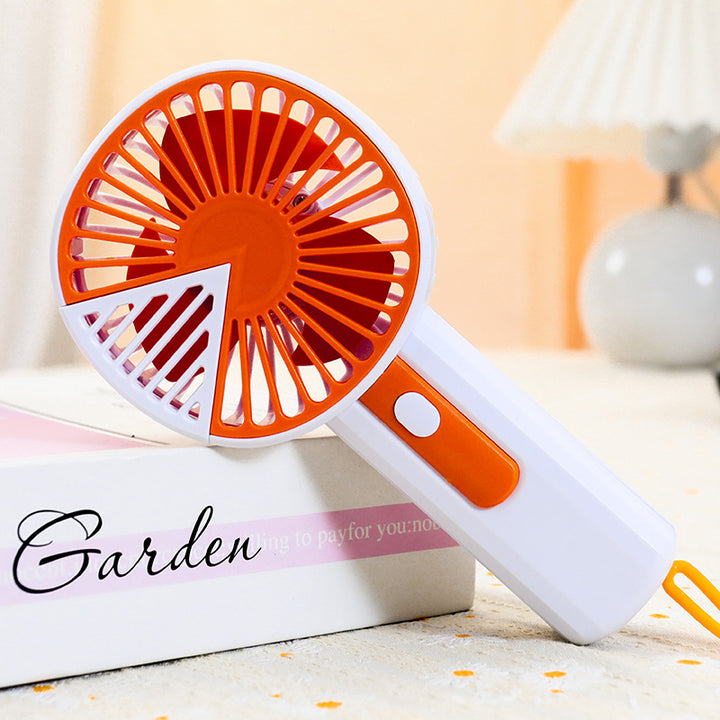 Ladies Portable Handheld Fan with USB Connection and Safety Net Bowlift