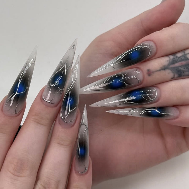 Artistic Stiletto Nail Extensions Bowlift