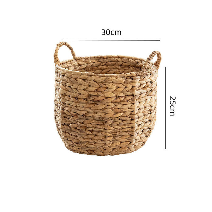 Handwoven decorative basket with heart motif Bowlift