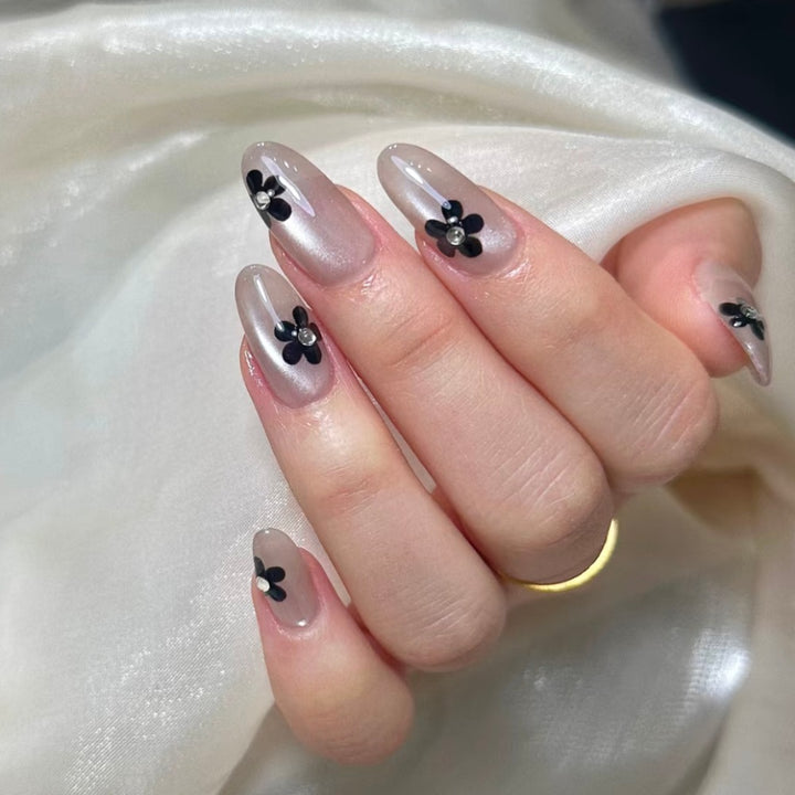 Floral-Inspired Press-On Nail Design Bowlift