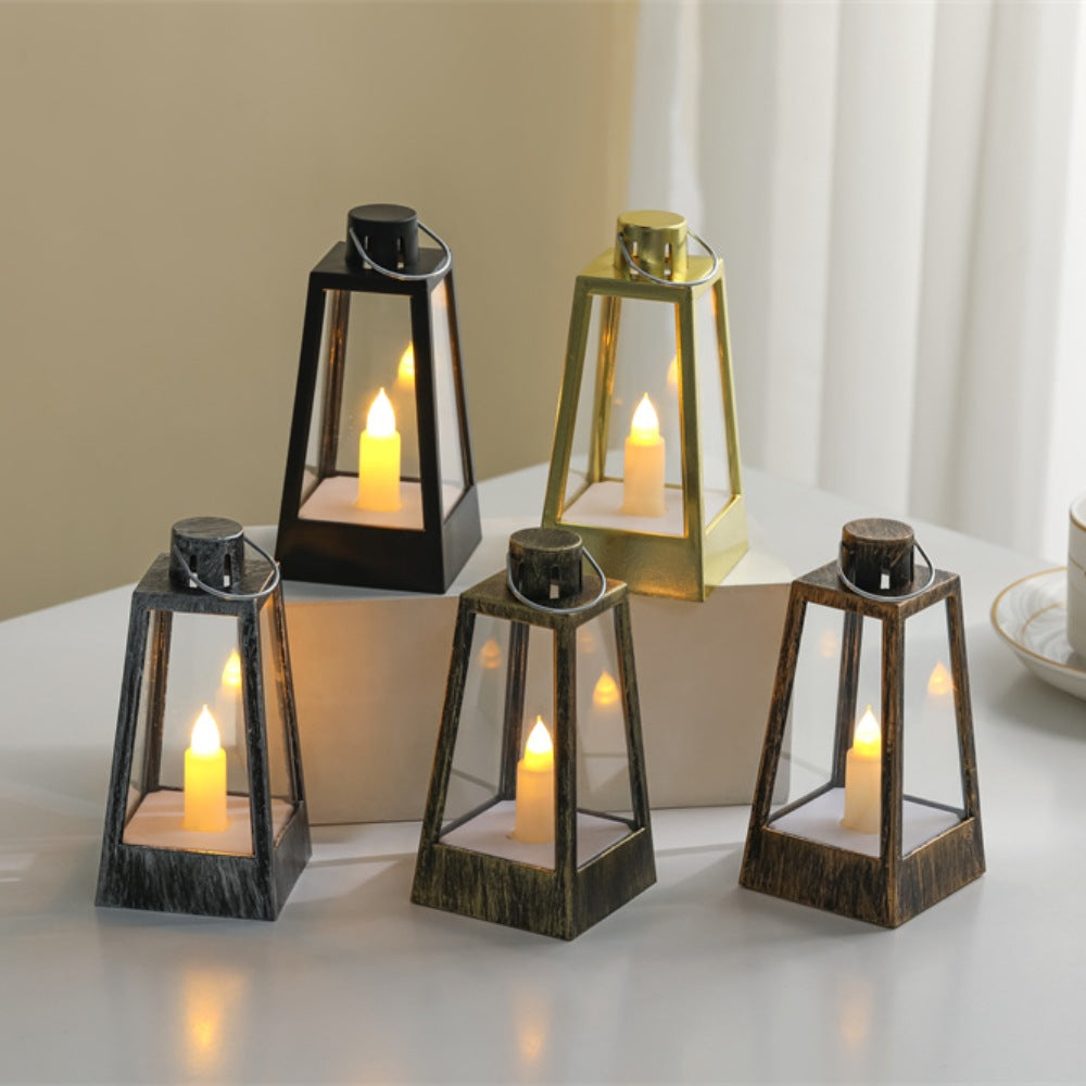 Decorative Battery-Operated Tabletop Candle Lantern Bowlift