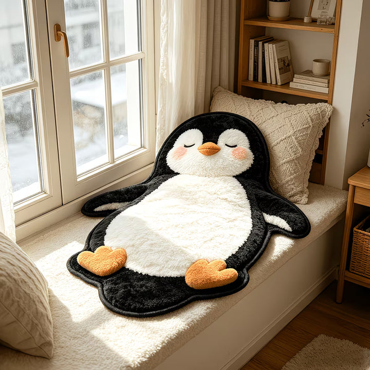 Cat-shaped Plush Rug