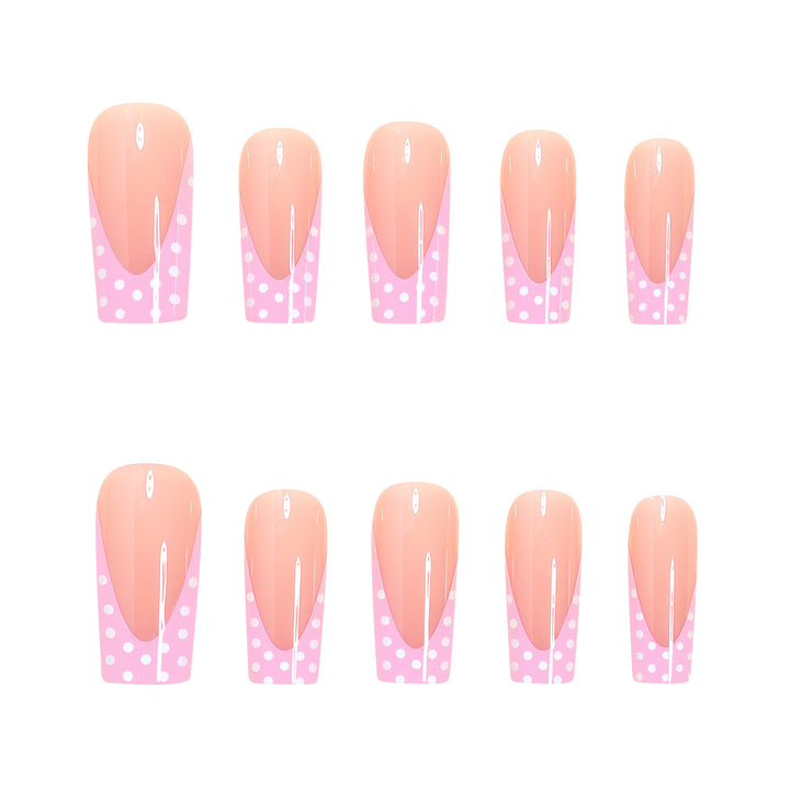 Decorative Polka Dot Nail Art Tips Bowlift