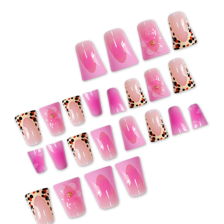 Floral and Animal Print Press-On Nail Extensions Bowlift