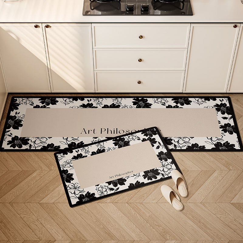 Floral Print Kitchen Runner