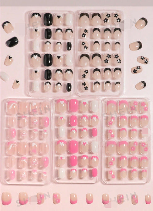 Decorative Press-On Nail Set Bowlift