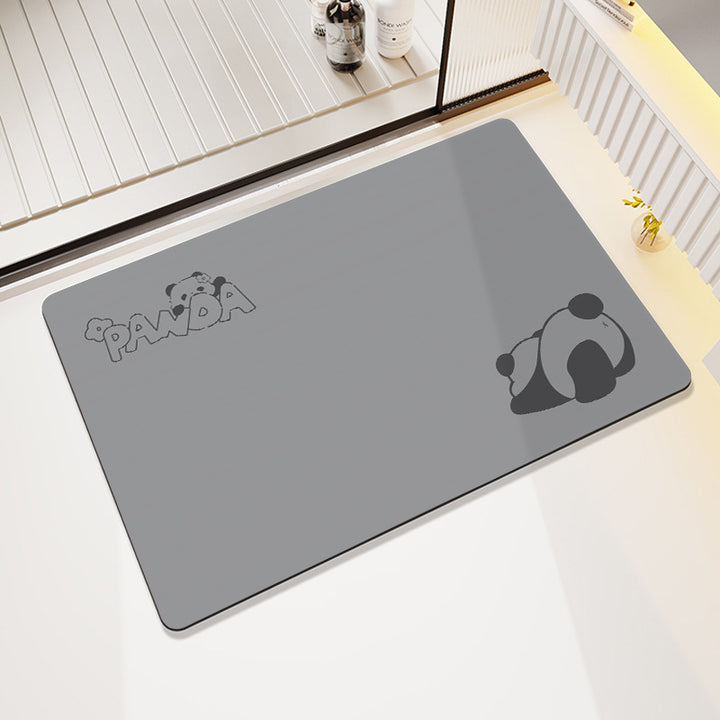 Playful Cartoon-Themed Bathroom Rug Bowlift