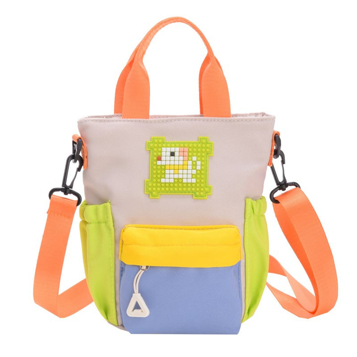 Mini handbag with colorful accents and practical carrying system Bowlift