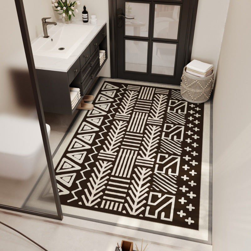 Tribal Pattern Bathroom Mat Bowlift