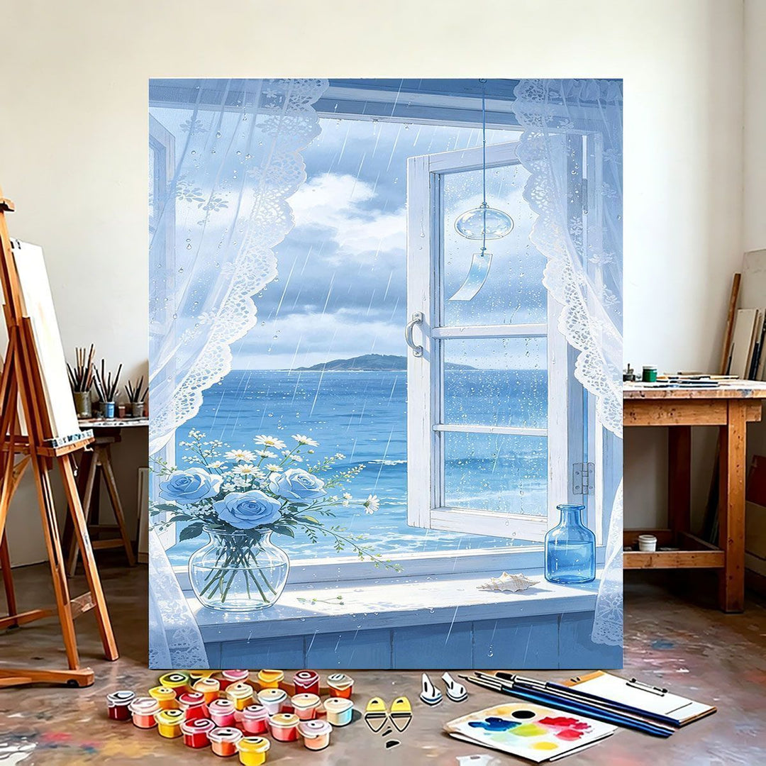Scenic Coastal View Canvas Art Print Bowlift