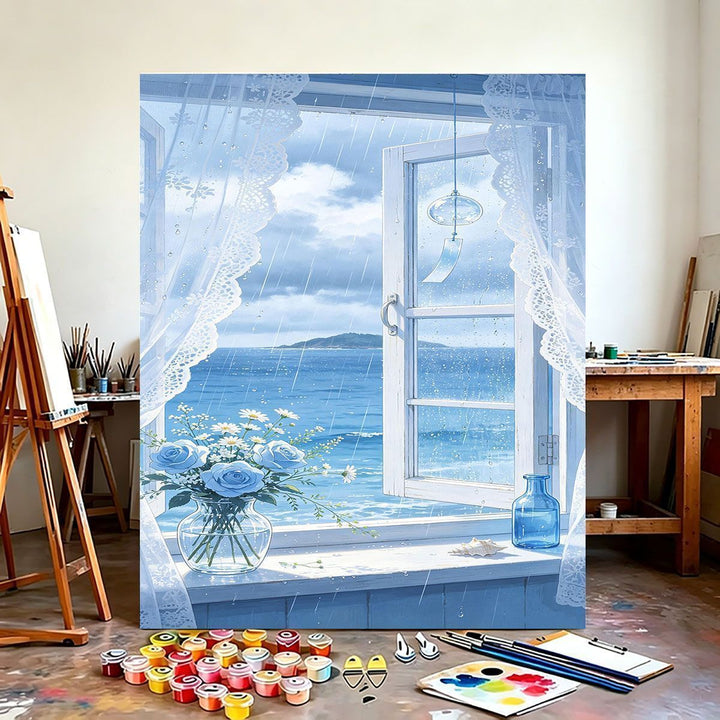 Scenic Coastal View Canvas Art Print Bowlift