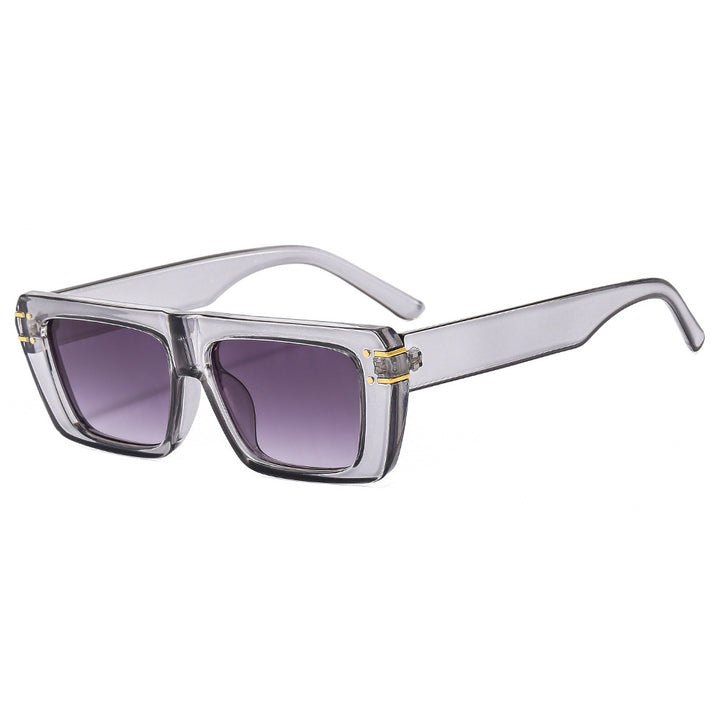 Women's fashionable square sunglasses with shiny accents Bowlift